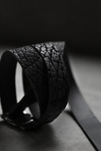 画像をギャラリービューアに読み込む, ierib detachable buckle belt / one piece rough bull (BLACK)