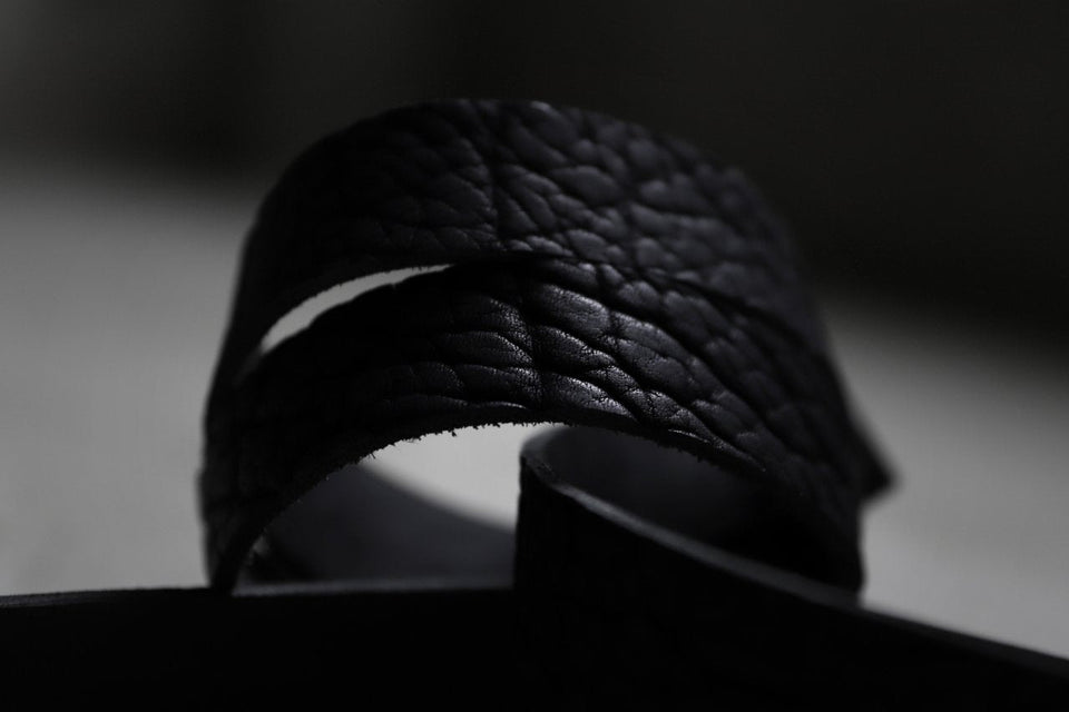 画像をギャラリービューアに読み込む, ierib detachable buckle belt / one piece rough bull (BLACK)