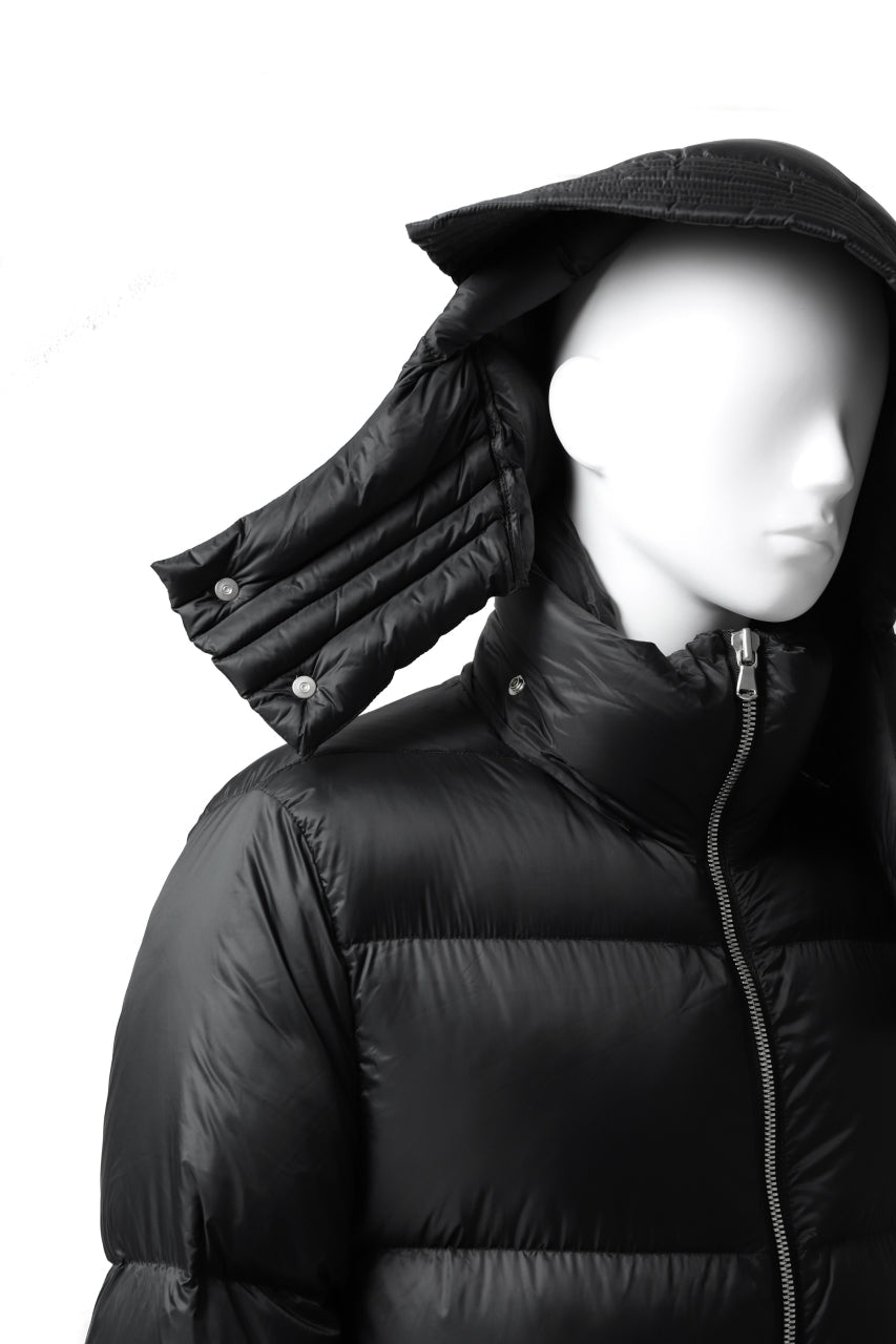 画像をギャラリービューアに読み込む, A.F ARTEFACT exclusive DUVET VERTICAL DOWN JACKET (BLACK)