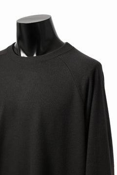 画像をギャラリービューアに読み込む, COLINA TUCK SWEAT TOPS / SUPER 140s WASHABLE WOOL (EBONY)
