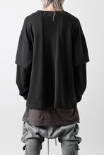 画像をギャラリービューアに読み込む, INDEPICT® × LOOM exclusive INVERSION TERRY LAYERED TOP (BLACK)