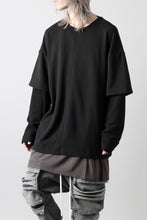 画像をギャラリービューアに読み込む, INDEPICT® × LOOM exclusive INVERSION TERRY LAYERED TOP (BLACK)