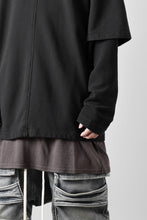画像をギャラリービューアに読み込む, INDEPICT® × LOOM exclusive INVERSION TERRY LAYERED TOP (BLACK)