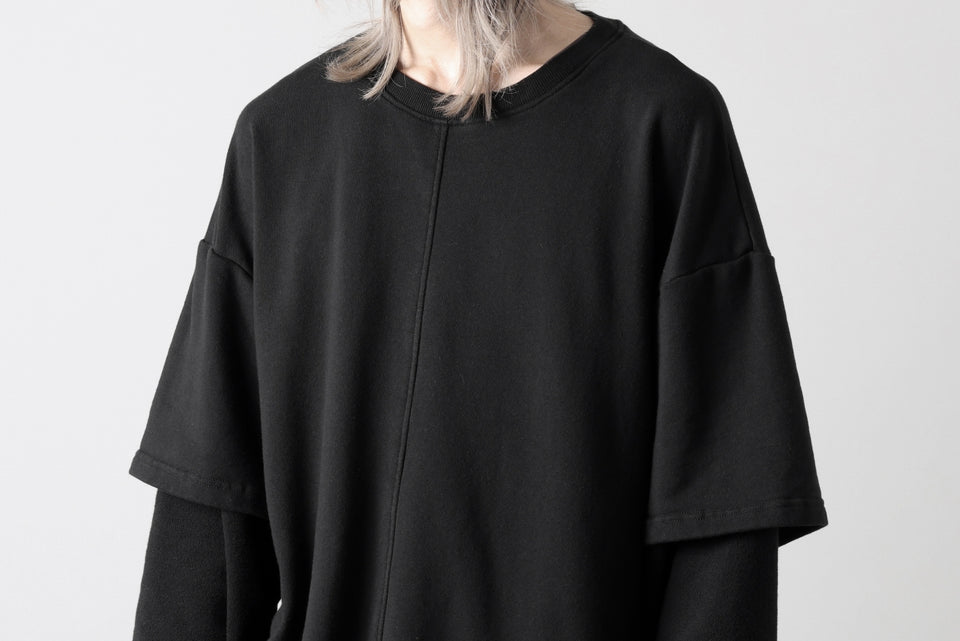 画像をギャラリービューアに読み込む, INDEPICT® × LOOM exclusive INVERSION TERRY LAYERED TOP (BLACK)