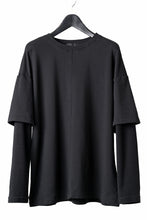 画像をギャラリービューアに読み込む, INDEPICT® × LOOM exclusive INVERSION TERRY LAYERED TOP (BLACK)
