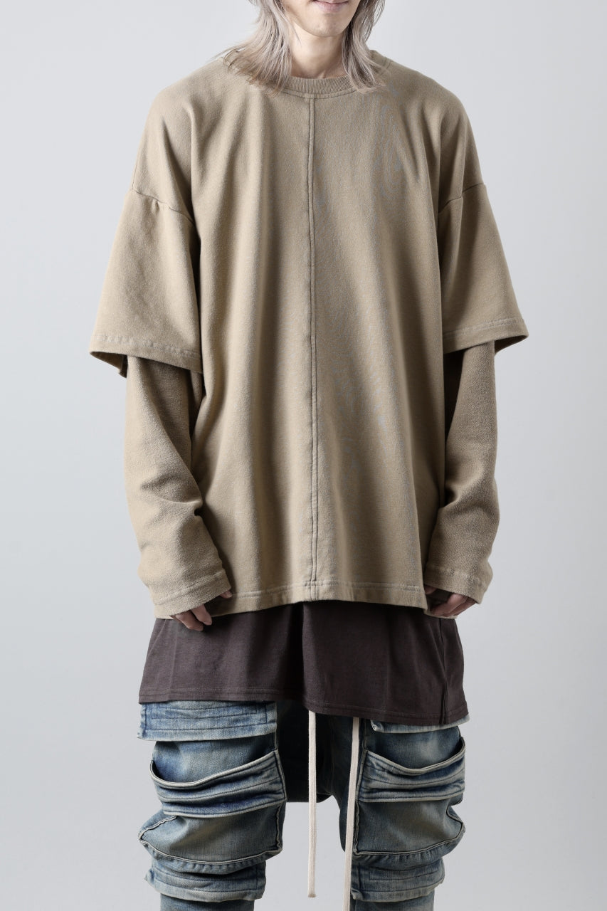 画像をギャラリービューアに読み込む, INDEPICT® × LOOM exclusive INVERSION TERRY LAYERED TOP (MOON GREY)