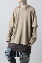 画像をギャラリービューアに読み込む, INDEPICT® × LOOM exclusive INVERSION TERRY LAYERED TOP (MOON GREY)