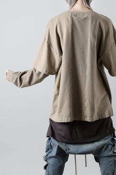 画像をギャラリービューアに読み込む, INDEPICT® × LOOM exclusive INVERSION TERRY LAYERED TOP (MOON GREY)