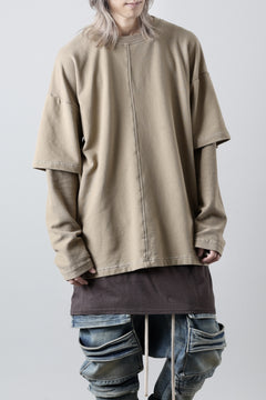 画像をギャラリービューアに読み込む, INDEPICT® × LOOM exclusive INVERSION TERRY LAYERED TOP (MOON GREY)