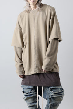 画像をギャラリービューアに読み込む, INDEPICT® × LOOM exclusive INVERSION TERRY LAYERED TOP (MOON GREY)