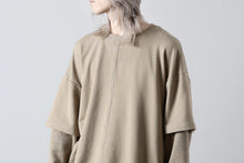 画像をギャラリービューアに読み込む, INDEPICT® × LOOM exclusive INVERSION TERRY LAYERED TOP (MOON GREY)