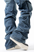 画像をギャラリービューアに読み込む, A.F ARTEFACT TUCK SLIM BAGGY PANTS / FADED DENIM (BLUE)