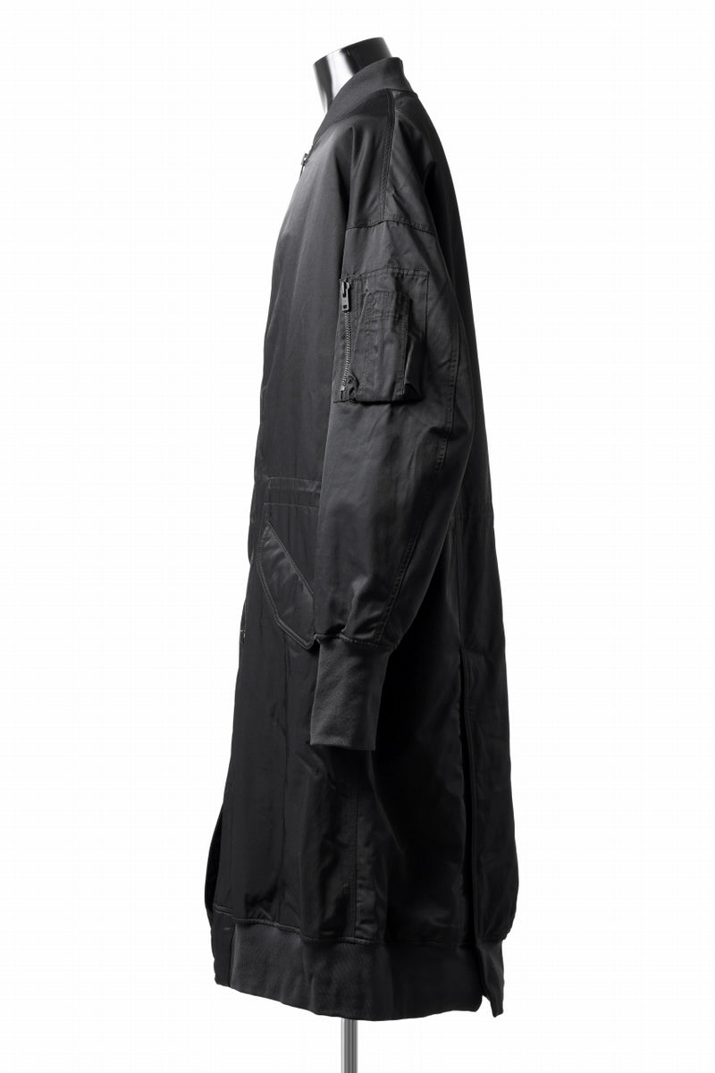 Y-3 Yohji Yamamoto LONG BOMBER PARKA COAT (BLACK)の商品 