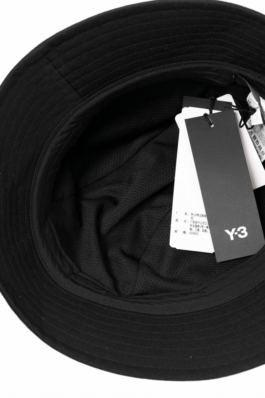 画像をギャラリービューアに読み込む, Y-3 Yohji Yamamoto ROUND BUCKET HAT (BLACK)