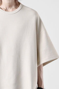 画像をギャラリービューアに読み込む, N/07 OVERSIZE TOP / RIBBED CARDBOARD KNIT JERSEY (IVORY)