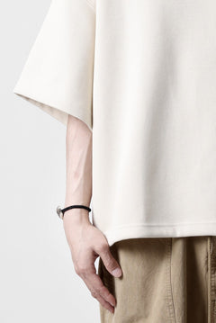 画像をギャラリービューアに読み込む, N/07 OVERSIZE TOP / RIBBED CARDBOARD KNIT JERSEY (IVORY)
