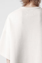 画像をギャラリービューアに読み込む, N/07 OVERSIZE TOP / RIBBED CARDBOARD KNIT JERSEY (IVORY)