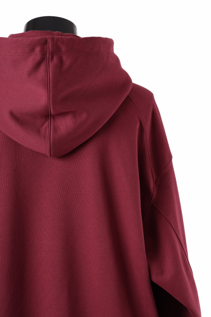 Y-3 Yohji Yamamoto CLASSIC CHEST LOGO LOOSE HOODIE / FRENCH TERRY (SHADOW RED)