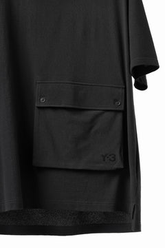 画像をギャラリービューアに読み込む, Y-3 Yohji Yamamoto POCKET S/S TEE / CREPE COTTON JERSEY (BLACK)