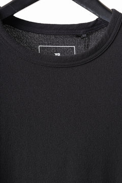 画像をギャラリービューアに読み込む, Y-3 Yohji Yamamoto POCKET S/S TEE / CREPE COTTON JERSEY (BLACK)