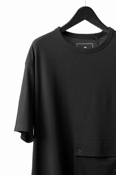 画像をギャラリービューアに読み込む, Y-3 Yohji Yamamoto POCKET S/S TEE / CREPE COTTON JERSEY (BLACK)