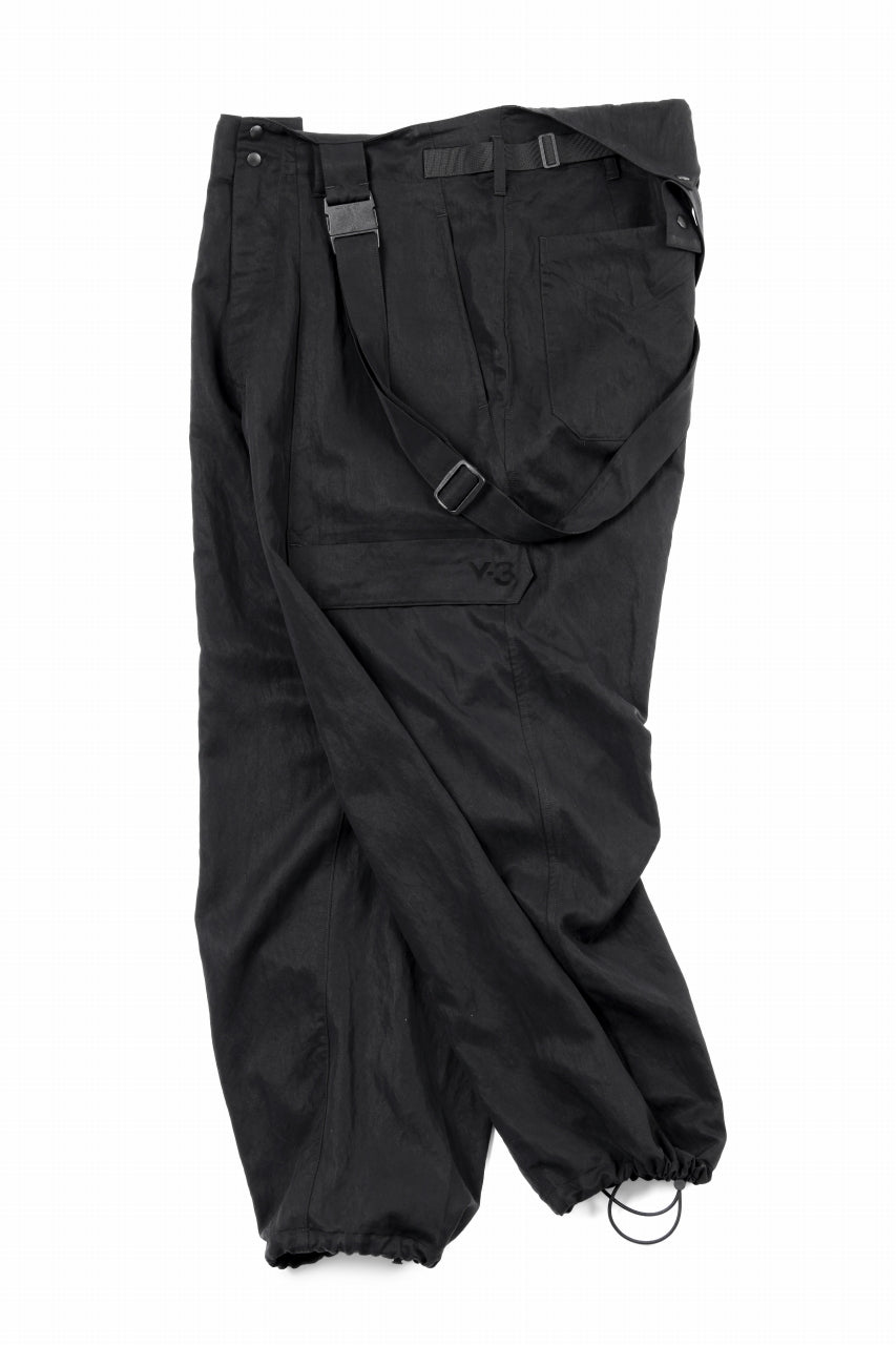 画像をギャラリービューアに読み込む, Y-3 Yohji Yamamoto SUSPENDER PANTS (BLACK)