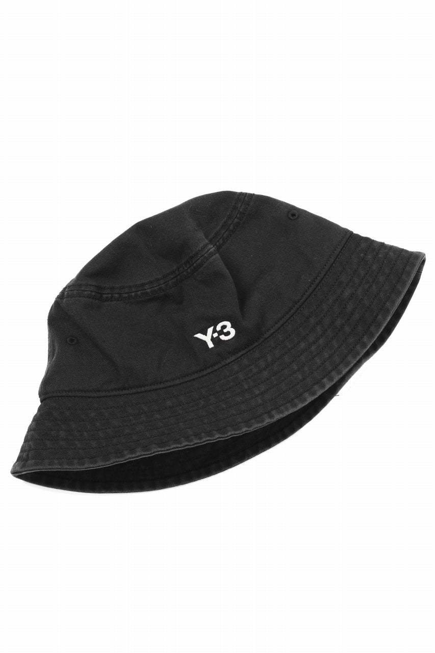 画像をギャラリービューアに読み込む, Y-3 Yohji Yamamoto LOGO BUCKET HAT (BLACK)