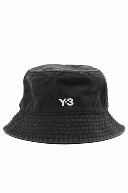 Y-3 Yohji Yamamoto LOGO BUCKET HAT (BLACK)