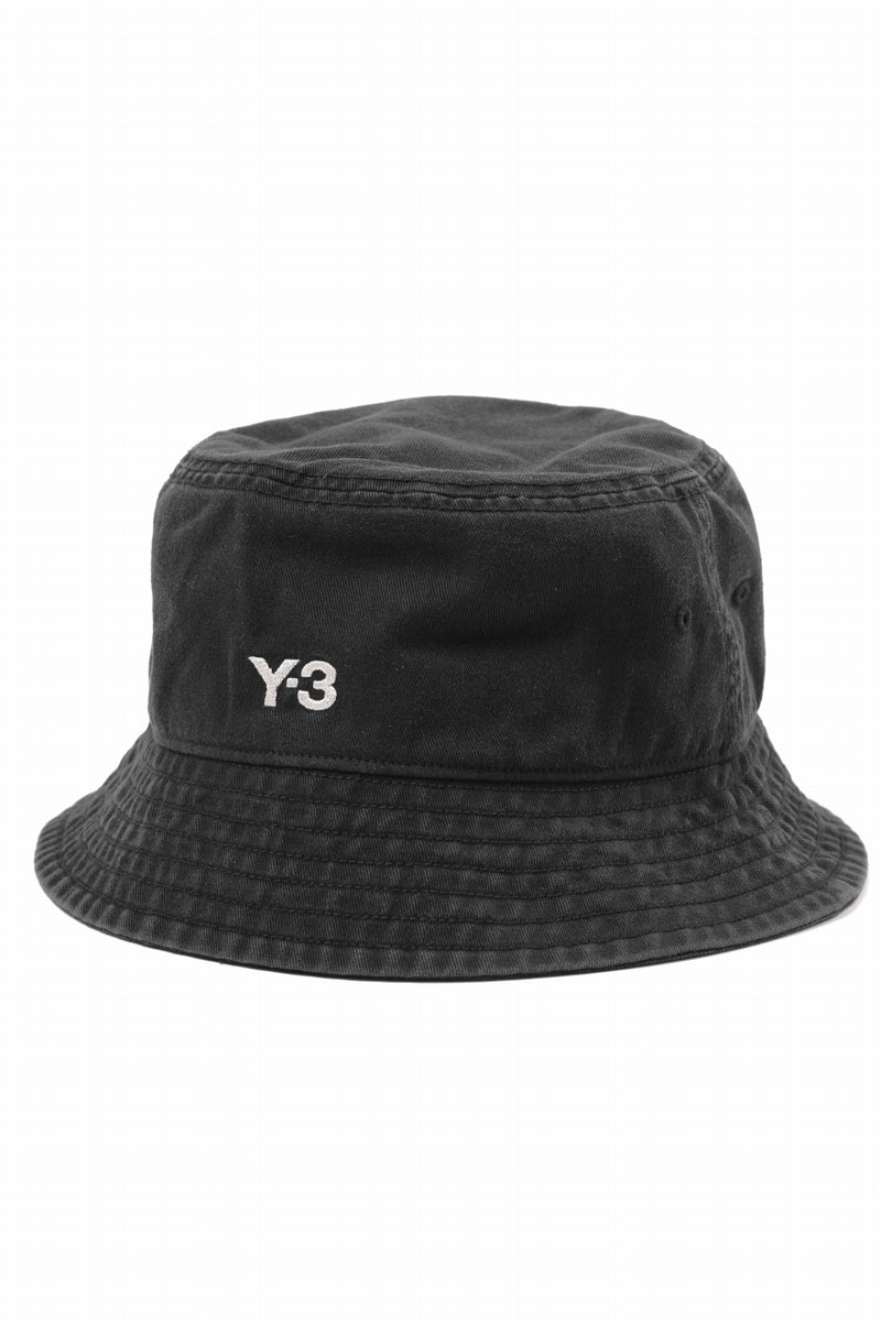 Y-3 Yohji Yamamoto LOGO BUCKET HAT (BLACK) – LOOM OSAKA