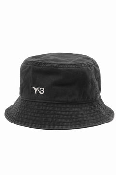 画像をギャラリービューアに読み込む, Y-3 Yohji Yamamoto LOGO BUCKET HAT (BLACK)