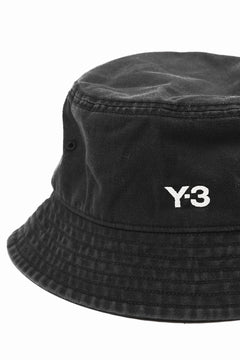 画像をギャラリービューアに読み込む, Y-3 Yohji Yamamoto LOGO BUCKET HAT (BLACK)