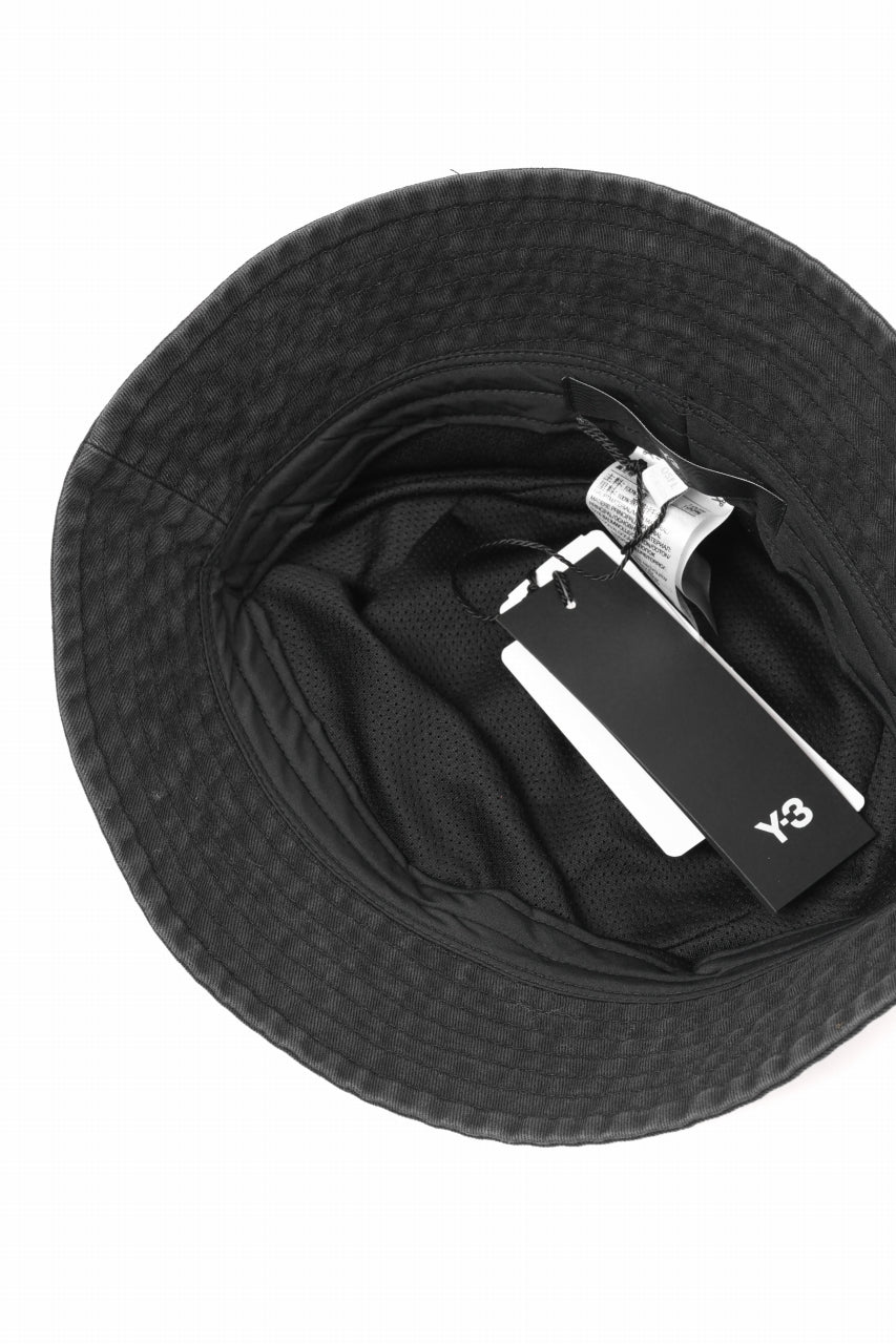 画像をギャラリービューアに読み込む, Y-3 Yohji Yamamoto LOGO BUCKET HAT (BLACK)