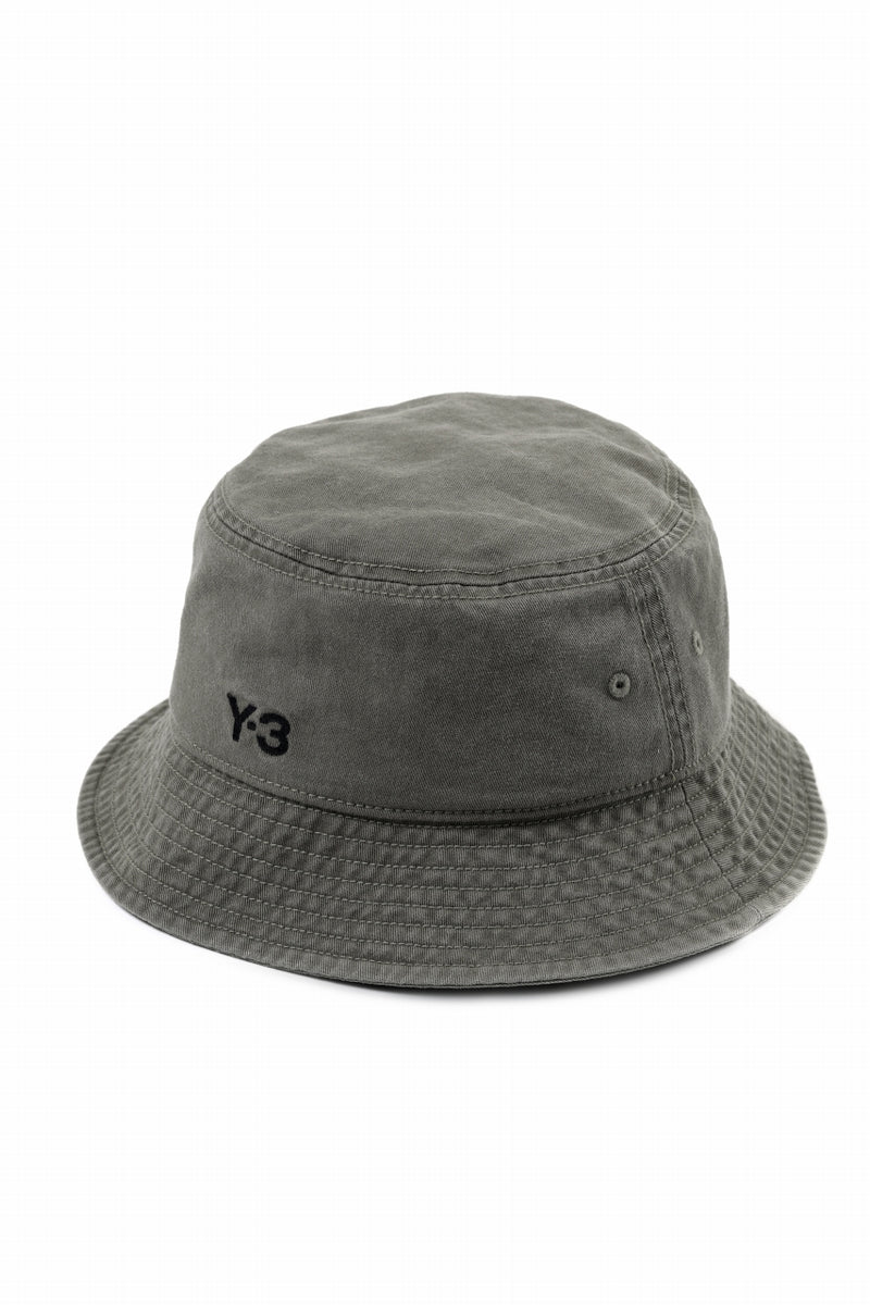 Y-3 Yohji Yamamoto LOGO BUCKET HAT (OLISTR) – LOOM OSAKA