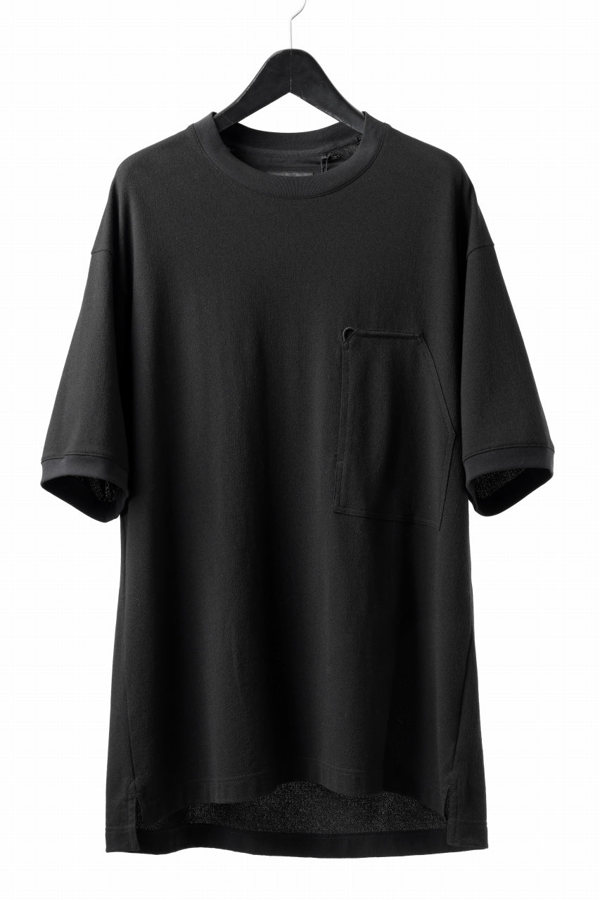 画像をギャラリービューアに読み込む, Y-3 Yohji Yamamoto WORK WEAR TEE / CREPE COTTON JERSEY (BLACK)