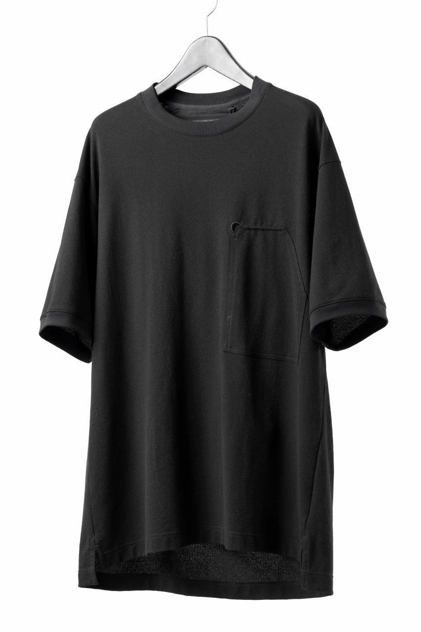 画像をギャラリービューアに読み込む, Y-3 Yohji Yamamoto WORK WEAR TEE / CREPE COTTON JERSEY (BLACK)