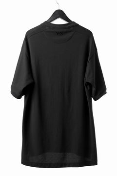 画像をギャラリービューアに読み込む, Y-3 Yohji Yamamoto WORK WEAR TEE / CREPE COTTON JERSEY (BLACK)