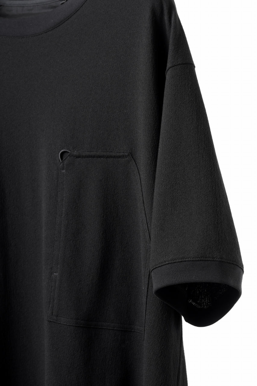 画像をギャラリービューアに読み込む, Y-3 Yohji Yamamoto WORK WEAR TEE / CREPE COTTON JERSEY (BLACK)