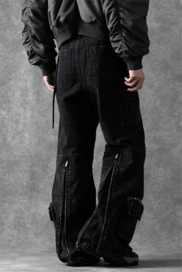 画像をギャラリービューアに読み込む, Juun.J Pocket Detailed Denim Pants (BLACK)
