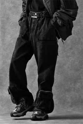 画像をギャラリービューアに読み込む, Juun.J Pocket Detailed Denim Pants (BLACK)