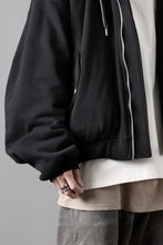 画像をギャラリービューアに読み込む, A.F ARTEFACT REVERSIBLE MA-1 HOODIE BLOUSON / COTTON-TERRY (BLACK)