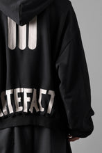 画像をギャラリービューアに読み込む, A.F ARTEFACT REVERSIBLE MA-1 HOODIE BLOUSON / COTTON-TERRY (BLACK)