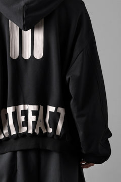 画像をギャラリービューアに読み込む, A.F ARTEFACT REVERSIBLE MA-1 HOODIE BLOUSON / COTTON-TERRY (BLACK)