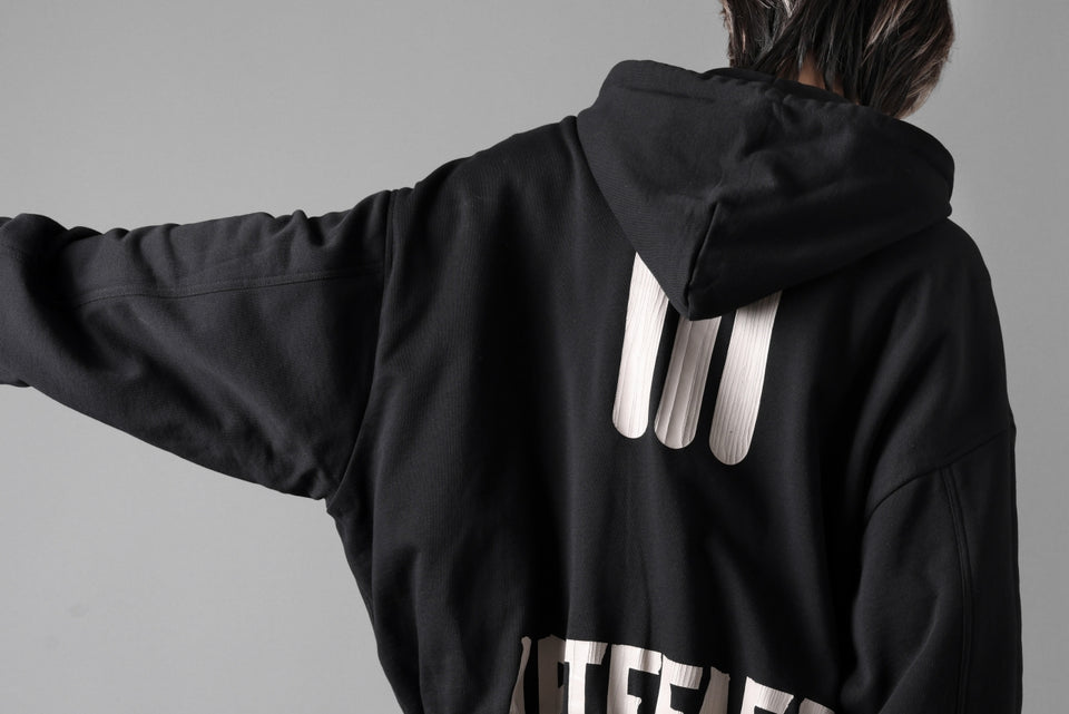 画像をギャラリービューアに読み込む, A.F ARTEFACT REVERSIBLE MA-1 HOODIE BLOUSON / COTTON-TERRY (BLACK)