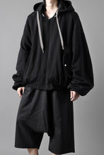 画像をギャラリービューアに読み込む, A.F ARTEFACT REVERSIBLE MA-1 HOODIE BLOUSON / COTTON-TERRY (BLACK)