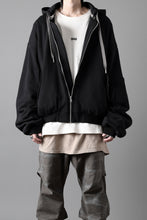 画像をギャラリービューアに読み込む, A.F ARTEFACT REVERSIBLE MA-1 HOODIE BLOUSON / COTTON-TERRY (BLACK)