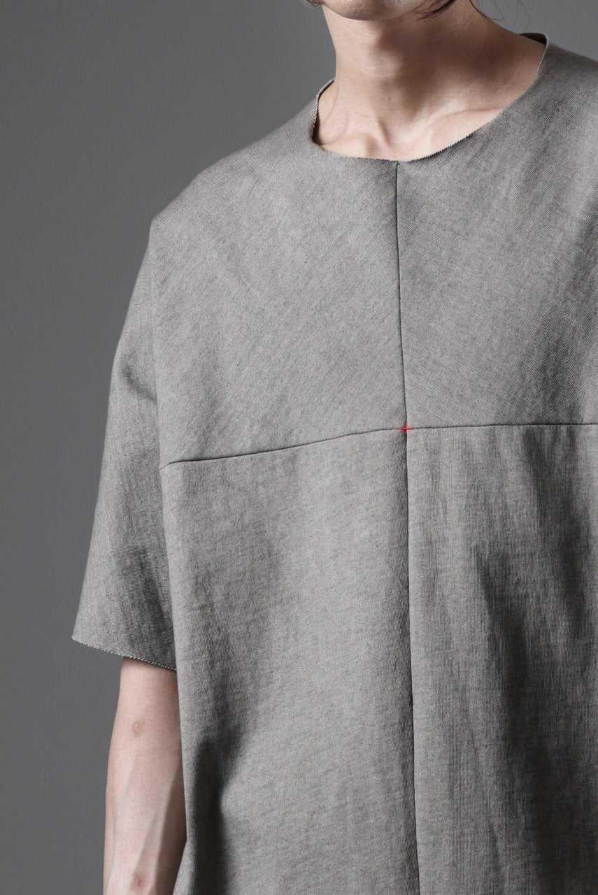 Load image into Gallery viewer, m.a+ one piece short sleeve t-shirt / T211C/MJP1 (LIGHT CARBON)