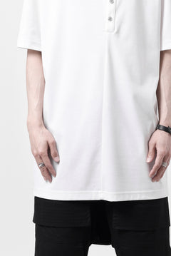 画像をギャラリービューアに読み込む, LEMURIA BIAS HENRY NECK S/S TOP #2 / MASTER HIGH GAUGE SMOOTH (WHITE)