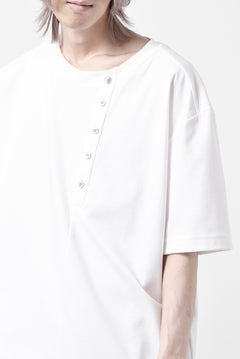 画像をギャラリービューアに読み込む, LEMURIA BIAS HENRY NECK S/S TOP #2 / MASTER HIGH GAUGE SMOOTH (WHITE)