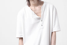 画像をギャラリービューアに読み込む, LEMURIA BIAS HENRY NECK S/S TOP #2 / MASTER HIGH GAUGE SMOOTH (WHITE)