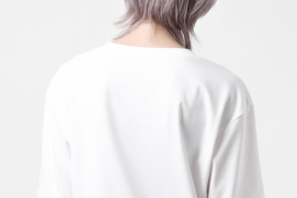 画像をギャラリービューアに読み込む, LEMURIA BIAS HENRY NECK S/S TOP #2 / MASTER HIGH GAUGE SMOOTH (WHITE)